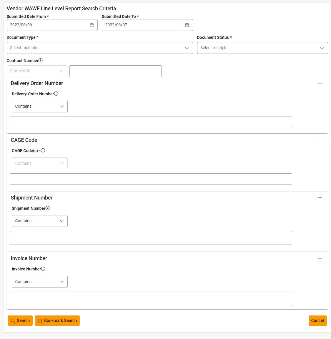 The image provides a preview of the Vendor Line Level Information Report Date Fields Overview.